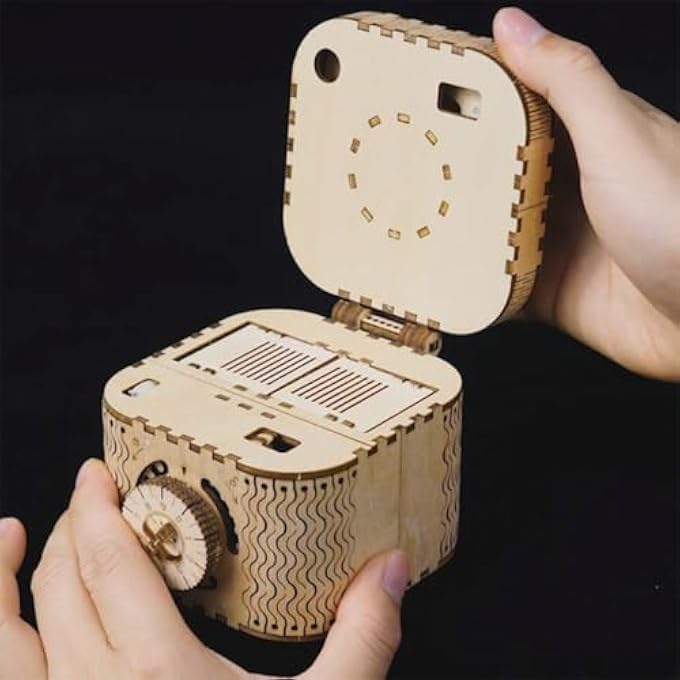3D WOODEN PUZZLE-MODEL BUILDING KITS-DIY ASSEMBLED TOYS(TREASURE BOX) - Image 4